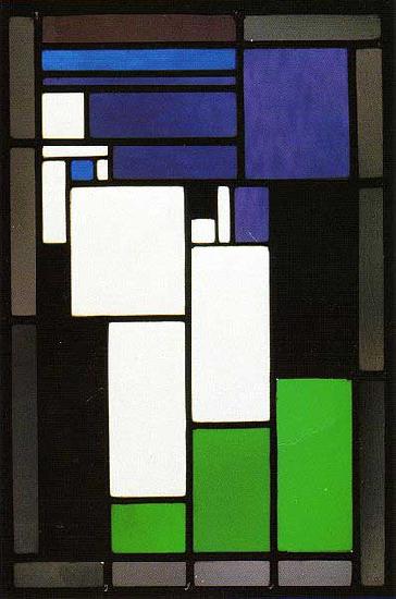 Theo van Doesburg Stained-glass Composition Female Head. oil painting picture